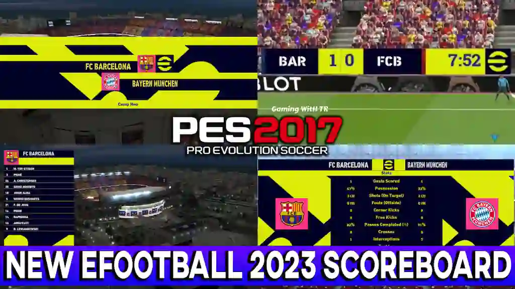 PES 2017 NEW EFOOTBALL 2023 SCOREBOARD - PES 2017 Gaming WitH TR