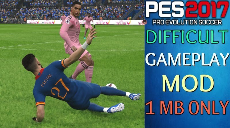 PES 2017 | DIFFICULT GAMEPLAY MOD