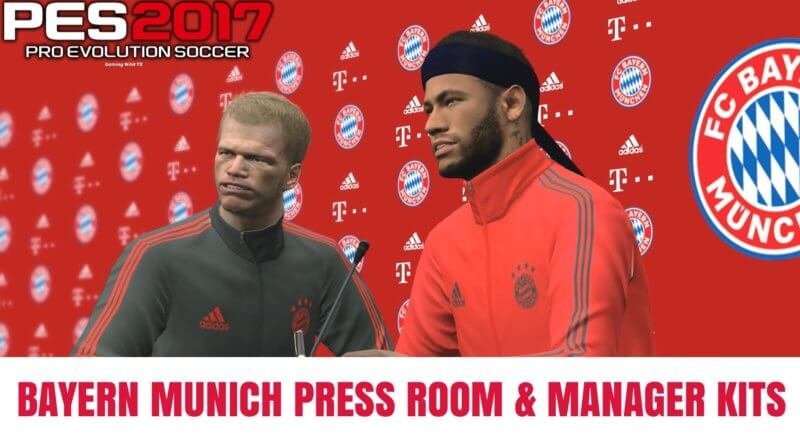 PES 2017 | BAYERN MUNICH PRESS ROOM & MANAGER KITS