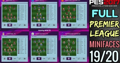 PES 2017 | FULL PREMIER LEAGUE MINIFACES 19/20