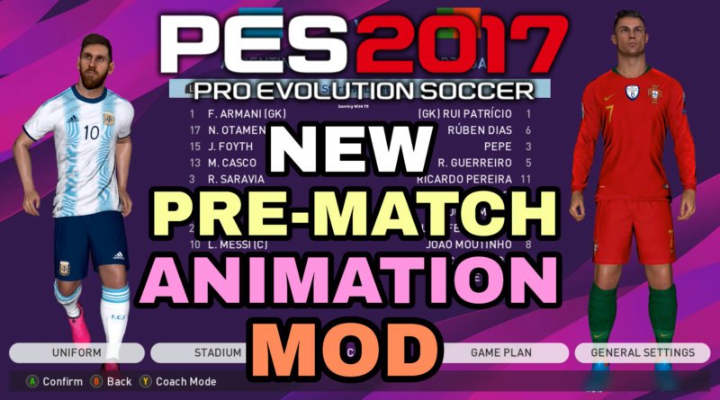 PES 2017 | NEW PRE-MATCH ANIMATION MOD | E-POSE