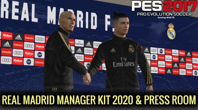PES 2017 | REAL MADRID MANAGER KIT 2020 & PRESS ROOM | DOWNLOAD & INSTALL