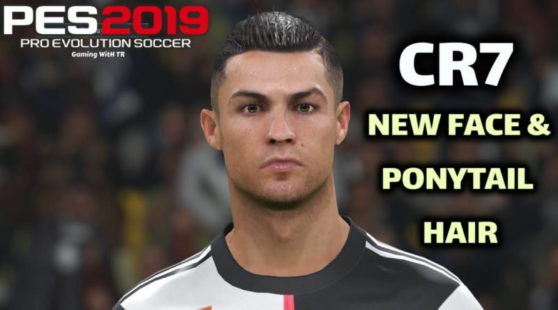 PES 2019 | CRISTIANO RONALDO | NEW FACE & PONYTAIL HAIR | DOWNLOAD & INSTALL
