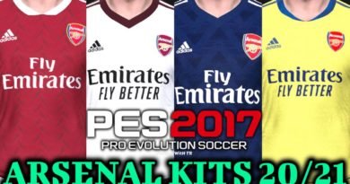 PES 2017 | ARSENAL KITS 2020/2021 | UNOFFICIAL VERSION | DOWNLOAD & INSTALL