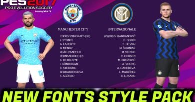 PES 2017 | NEW FONTS STYLE PACK | DOWNLOAD & INSTALL