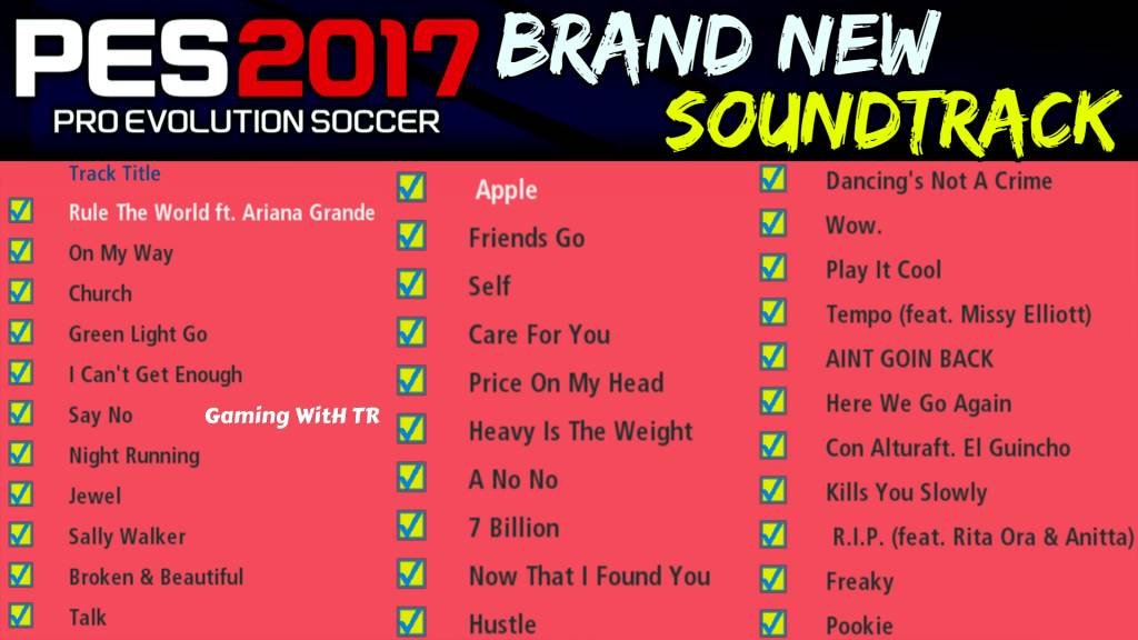 PES 2017 | BRAND NEW SOUNDTRACK PACK | DOWNLOAD & INSTALL