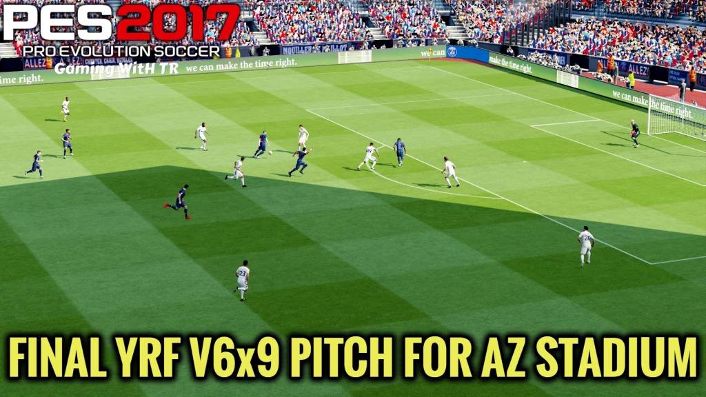 PES 2017 | FINAL YRF V6x9 PITCH FOR AZ STADIUM | DOWNLOAD & INSTALL