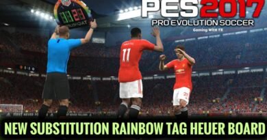 PES 2017 | NEW SUBSTITUTION RAINBOW TAG HEUER BOARD | DOWNLOAD & INSTALL