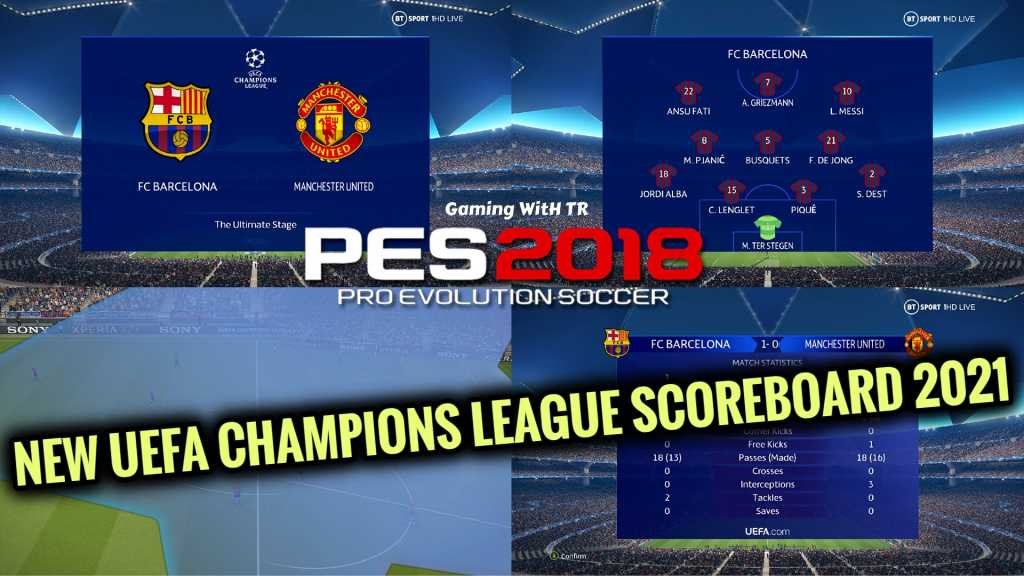 PES 2018 – Atualização semanal #6 – UEFA Champions League STARS (Grupo E-H)