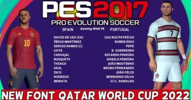 PES 2017 | NEW FONT QATAR WORLD CUP 2022 | DOWNLOAD & INSTALL