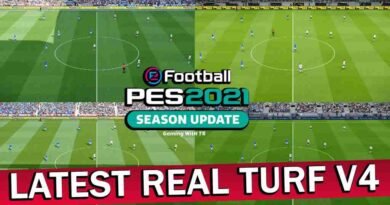PES 2021 LATEST REAL TURF V4 HIGH DETAILED PITCH