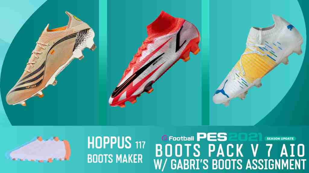 EFootball PES 2021 SEASON UPDATE BOOTS PACK V7 AIO BY Hoppus 117 PES