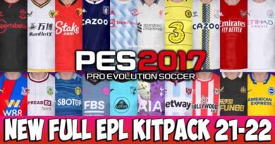 PES 2017 NEW FULL EPL KITPACK 2021-2022