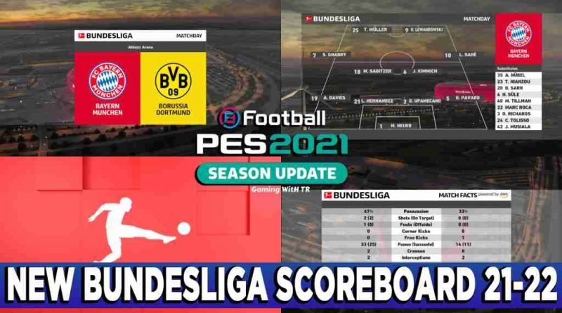 PES 2021 NEW BUNDESLIGA SCOREBOARD 21-22