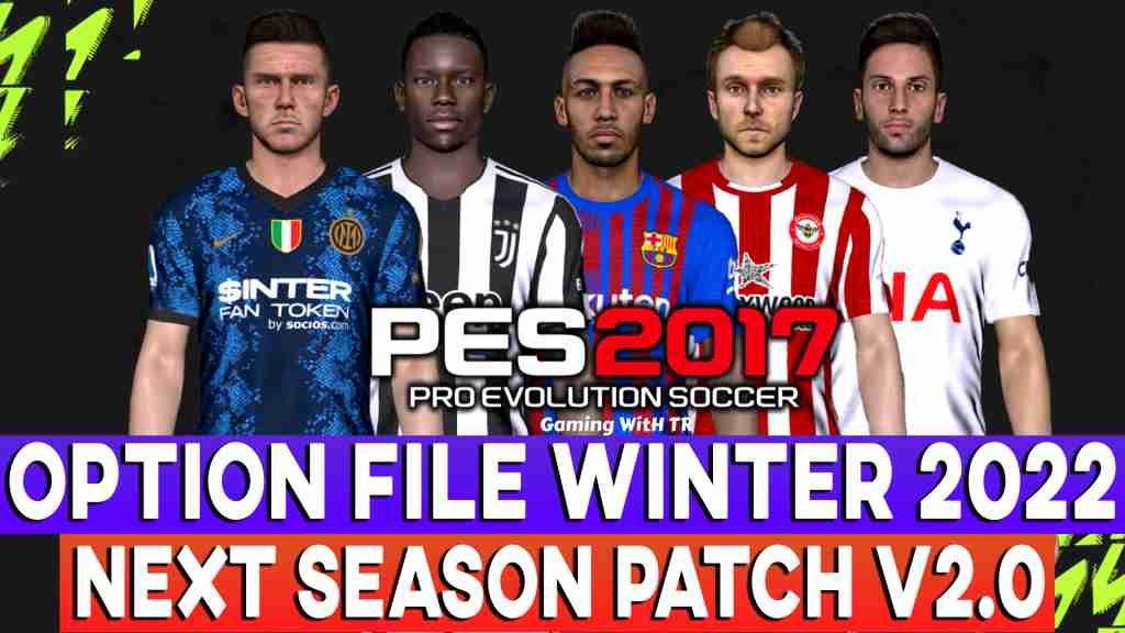 PES 2017 Next Season Patch 2023 Option file September 2022