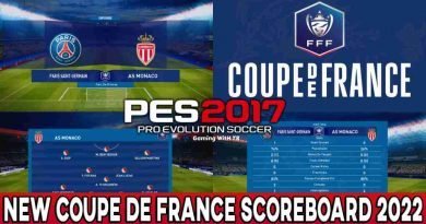 PES 2017 NEW COUPE DE FRANCE SCOREBOARD 2022