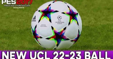 PES 2017 NEW UCL 22-23 BALL