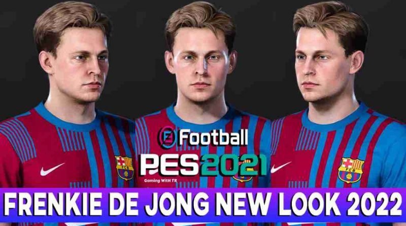 PES 2021 FRENKIE DE JONG NEW FACE & HAIRSTYLE 2022