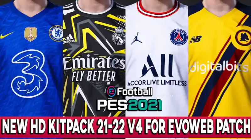 PES 2021 NEW HD KITPACK 2021-2022 V4 FOR EVOWEB PATCH BY Geo_Craig90