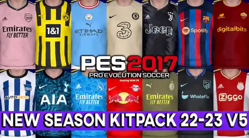 PES 2017 NEW SEASON KITPACK 22-23 V5