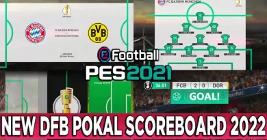 PES 2021 NEW DFB POKAL SCOREBOARD 2022