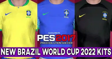 PES 2017 NEW BRAZIL WORLD CUP 2022 KITS