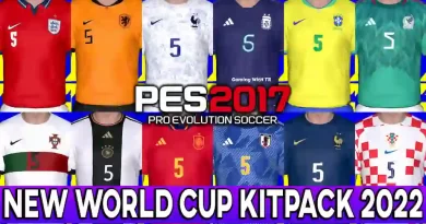 PES 2017 NEW WORLD CUP KITPACK 2022