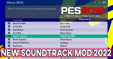 PES 2019 NEW SOUNDTRACK MOD 2022 BY GWT