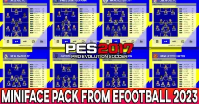 PES 2017 NEW BIG MINIFACE PACK FROM EFOOTBALL 2023