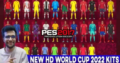 PES 2017 NEW HD WORLD CUP 2022 KITS GROUP E-H UPDATE