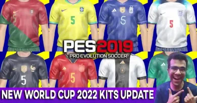 PES 2019 NEW WORLD CUP 2022 KITS UPDATE