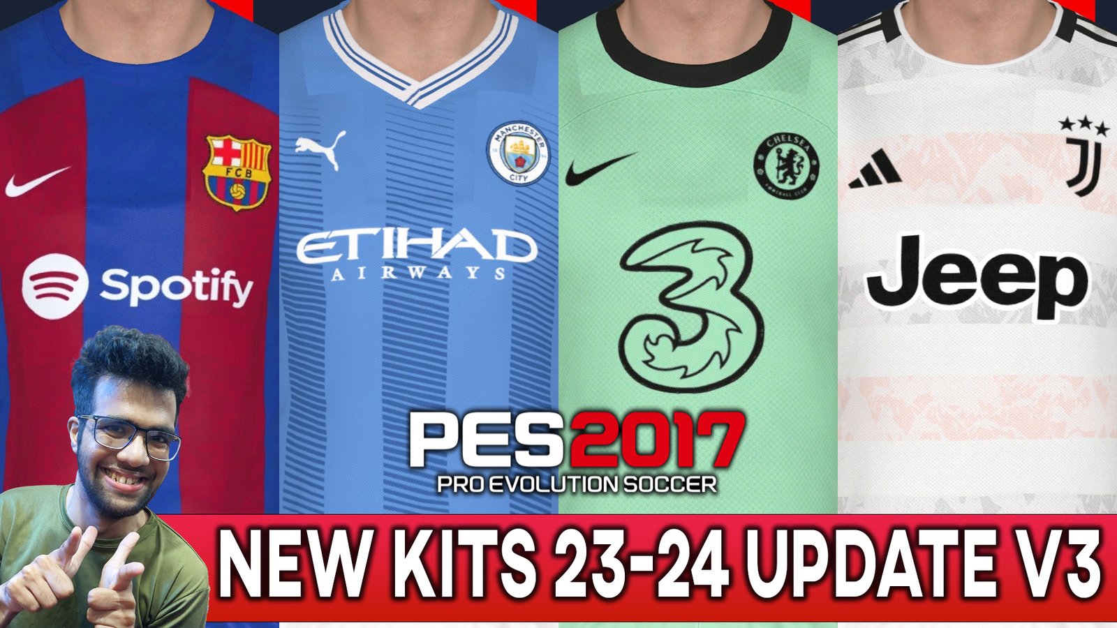 PES 2017 NEW KITS 23-24 UPDATE V3 - PES 2017 Gaming WitH TR