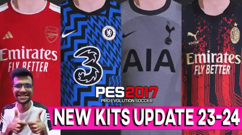 PES 2017 New Kits 2023-24 Update v19 by All Makers, патчи и моды