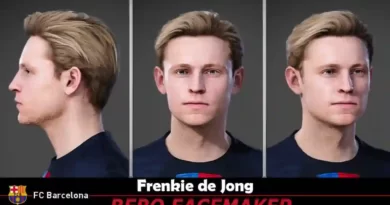 PES 2021 FRENKIE DE JONG NEW LOOK 2023