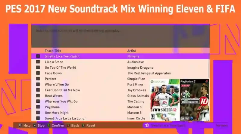 PES 2017 NEW SOUNDTRACK MIX WINNING ELEVEN AND FIFA