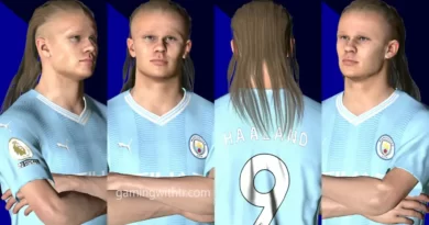 PES 2017 ERLING HAALAND NEW LOOK WITH LONG HAIR UPDATE