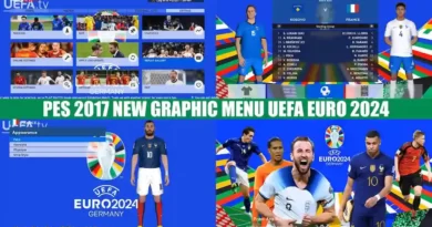 PES 2017 NEW GRAPHIC MENU UEFA EURO 2024