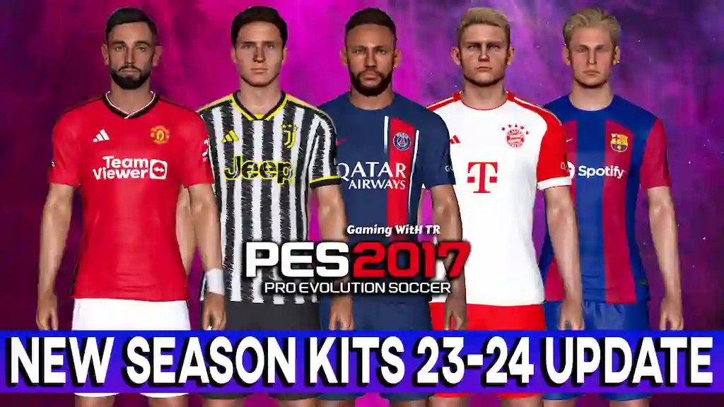 PATCH PES 2017 ATUALIZADO TEMPORADA 24 COM FACES E UNIFORMES,  TRANSFERÊNCIAS