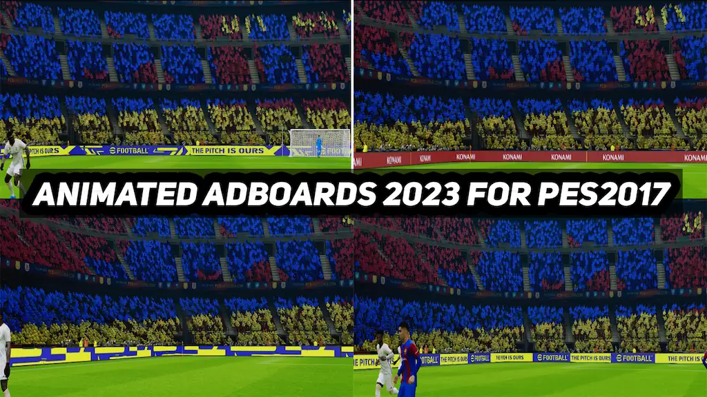 PES 2017 NEW ANIMATED ADBOARDS 2023 UPDATE