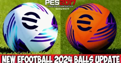 PES 2017 NEW EFOOTBALL 2024 BALLS UPDATE