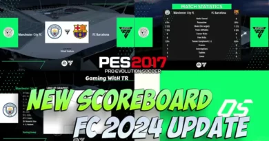 PES 2017 NEW SCOREBOARD FC 2024 UPDATE