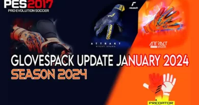 PES 2017 NEW GLOVES JANUARY UPDATE 2024