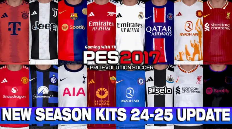 PES 2017 NEW SEASON KITS 2024-2025 UPDATE