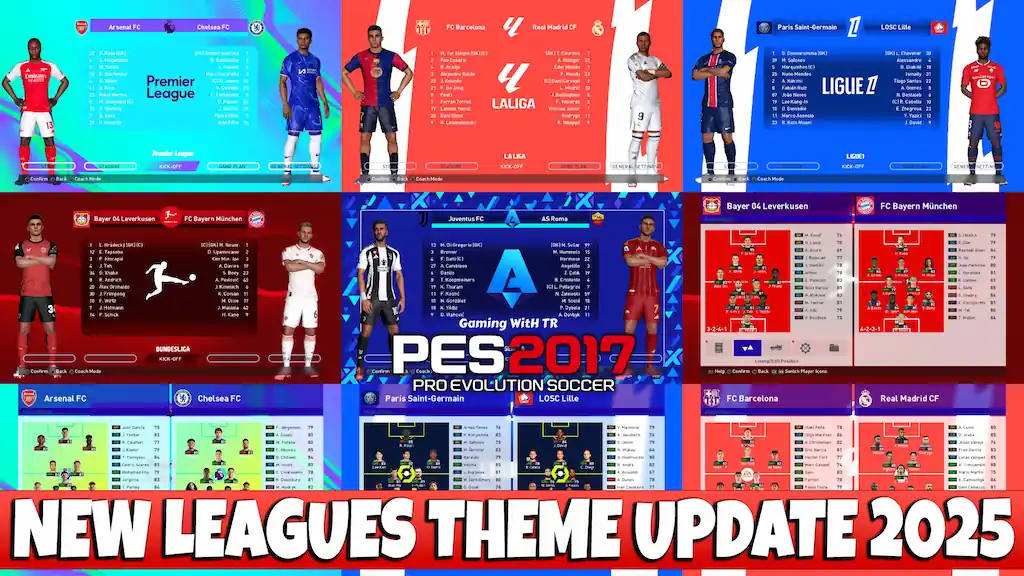 PES 2017 NEW SEASON LEAGUES THEME UPDATE 2025