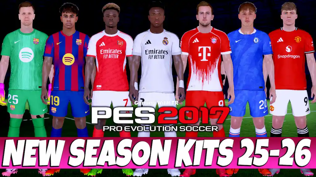 PES 2017 NEW SEASON KITS 2025-2026 LIKELY V3
