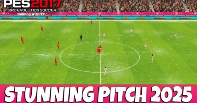 PES 2017 NEW STUNNING PITCH 2025 UPDATE