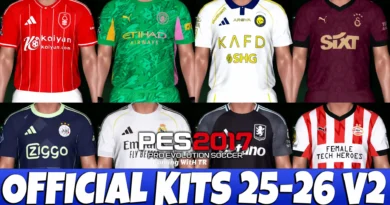 PES 2017 NEW OFFICIAL KITS SEASON 2025-2026 V2