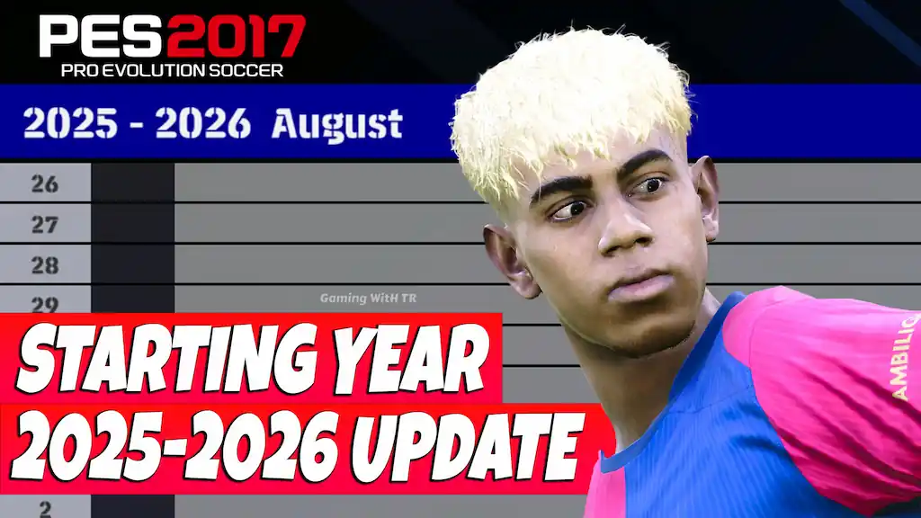 PES 2017 STARTING YEAR 2025-2026 UPDATE