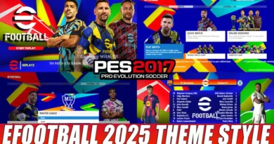 PES 2017 NEW EFOOTBALL 2025 THEME STYLE