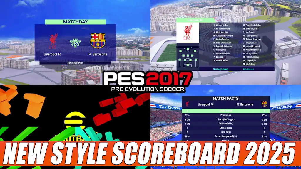 PES 2017 NEW STYLE SCOREBOARD 2025 UPDATE